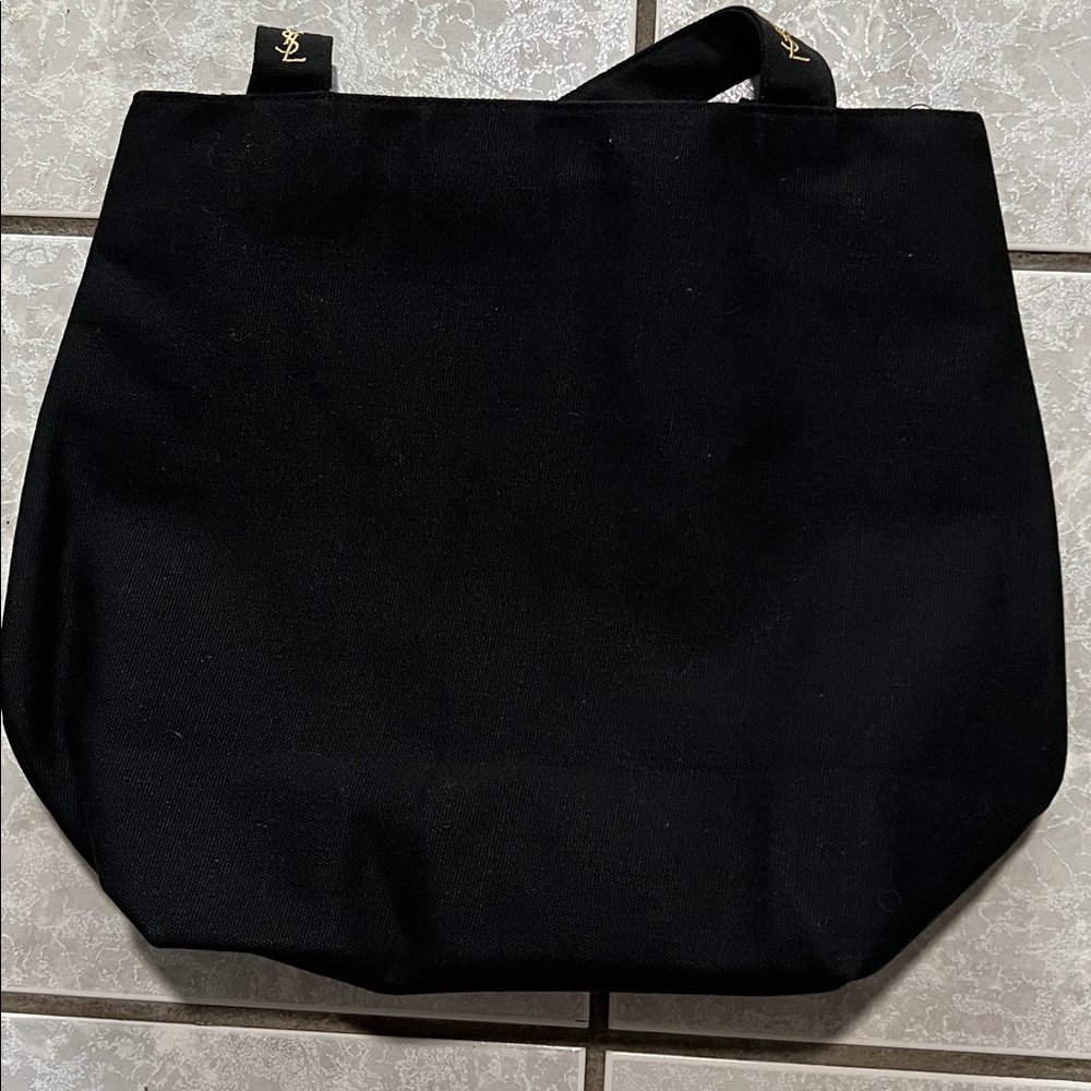 YSL Black Tote Bag with Gold Logo - Picture 2 of 5